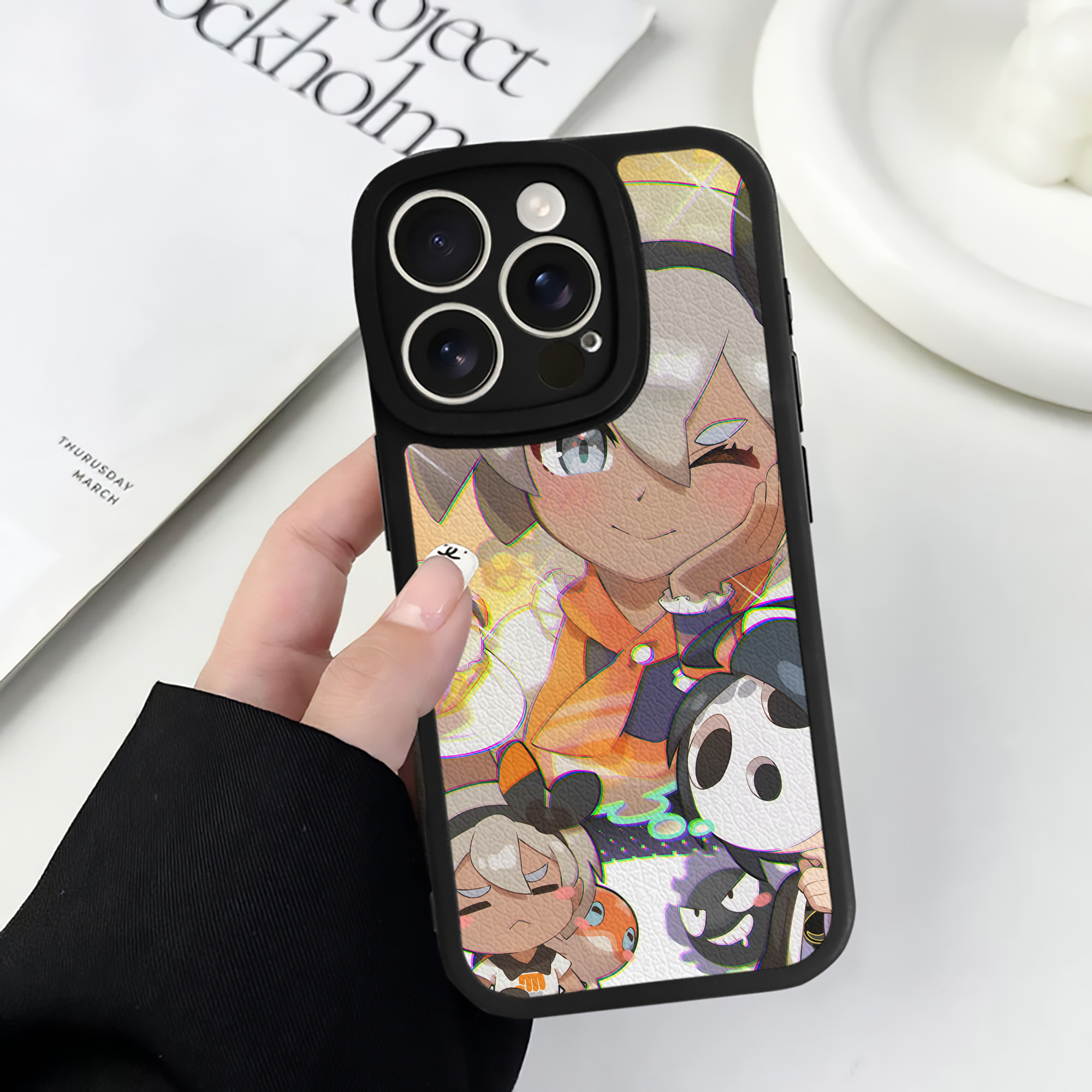 （画像用） ポケットモンスター Pokémon 【iPhone 16シリーズ対応】シリコンスマホケース（レザー調） 材質：シリコン